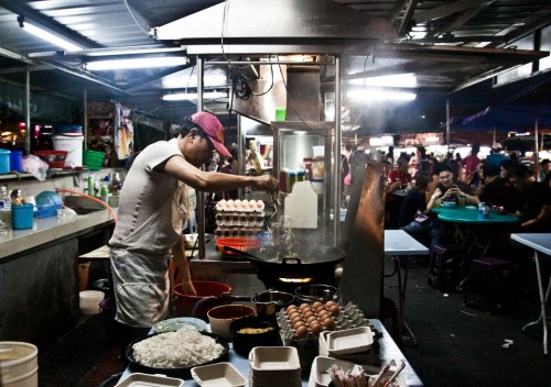 Kway Teow on Penang's Night Market on Gurney Drive