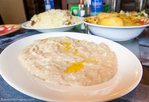Harees - meat and wheat porridge - Jawareh Traditional Restaurant - Emirati food - Qusais - Dubai