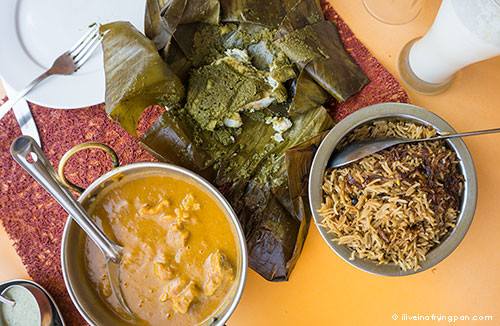 Parsi Patra Ni Machi, Dhansak Mutton and Brown Rice - Kabab Bistro - Jumeirah Dubai